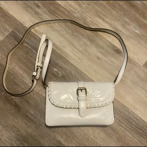 White Patricia Nash Crossbody Purse (Small)